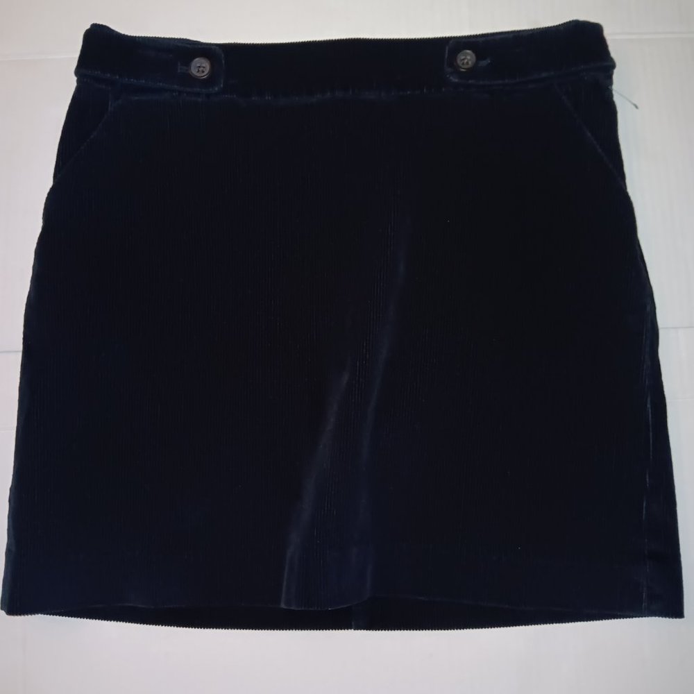 BANANA REPUBLIC WOMEN'S/ JUNIORS COTTON BLEND CORDUROY MINI SKIRT